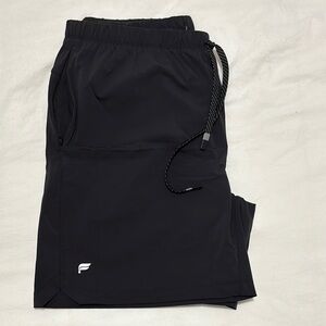 Black Athletic Shorts with Logo